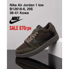 Nike  Air Jordan 1 Low B12618-6 (36-41) шкіра