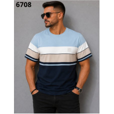 17279 Чоловіча футболка 6708. Розміри: l-xl-2xl-3xl, 4шт в ростовці одного кольору 
