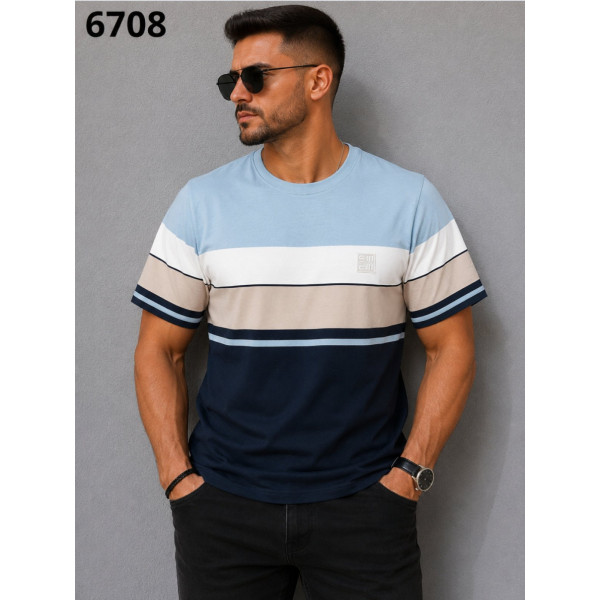 17279 Чоловіча футболка 6708. Розміри: l-xl-2xl-3xl, 4шт в ростовці одного кольору