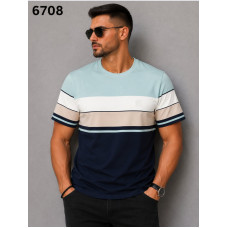 17280 Чоловіча футболка 6708. Розміри: l-xl-2xl-3xl, 4шт в ростовці одного кольору 