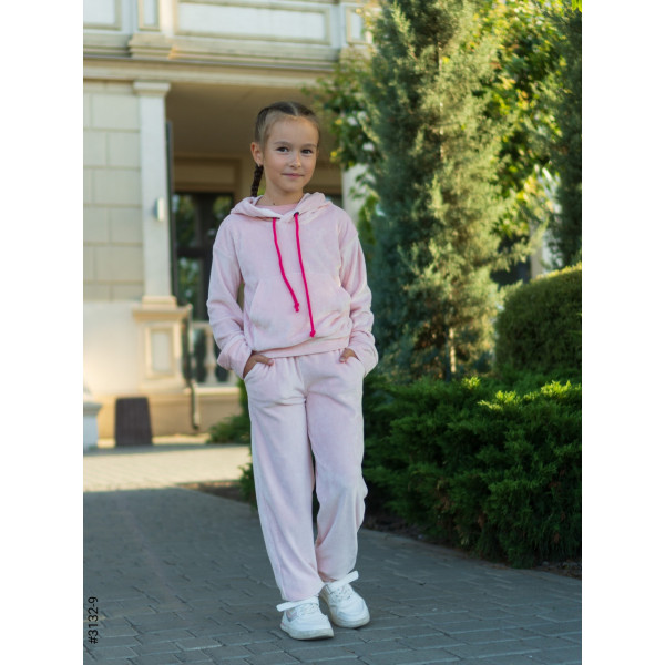 3132-9 Спортивний костюм жіночий велюр підлітковий (4 од: на зріст 128,134,140,146)