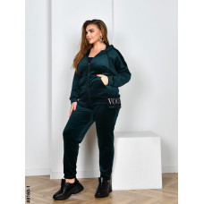 8160-1 Спортивний костюм жіночий на блискавці велюр супербатал (4 од: 54,56.58.60)