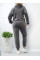 7920-38 Спортивний костюм жіночий велюр напівбатал (3 од: 48,50,52)