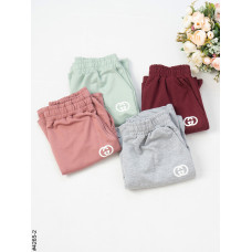 4265-2 МІКС Спортивні шорти жіночі з принтом двунитка норма (3 од: 46 | універсальний)