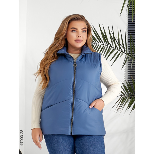 7003-28 Жилетка жіноча на холофайбері батал (3 од: 54,56,58)