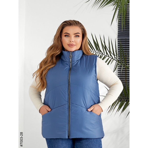 7003-28 Жилетка жіноча на холофайбері батал (3 од: 54,56,58)