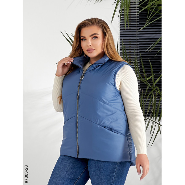 7003-28 Жилетка жіноча на холофайбері батал (3 од: 54,56,58)