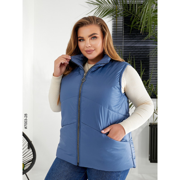 7003-28 Жилетка жіноча на холофайбері батал (3 од: 54,56,58)
