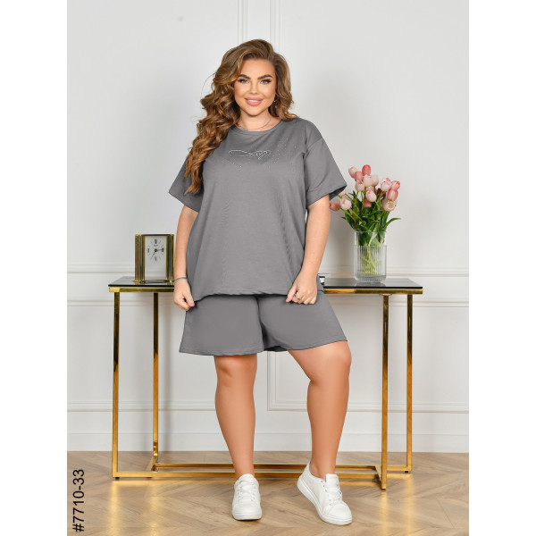 7710-33 Спортивний костюм жіночий турецька двонитка батал (3 од: 54,56,58)