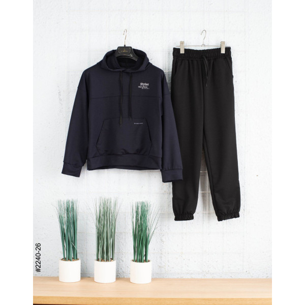 2240-26 Спортивний костюм двонитка підліток (4 од: 36,38,40,42)