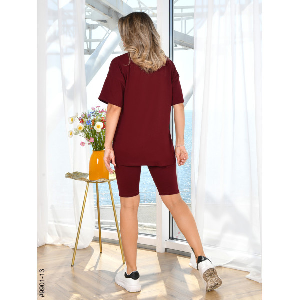 9901-13 Костюм жіночий футболка + велосипедки турецька бавовна норма (3 од:42,44,46)