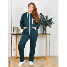 5603-2 Спортивний костюм жіночий двонитка на блискавці прямі штани батал (4 од: 50,52,54,56)