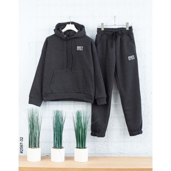 2597-32 Спортивний костюм тринитка на флісі підліток (4 од: 36,38,40,42)