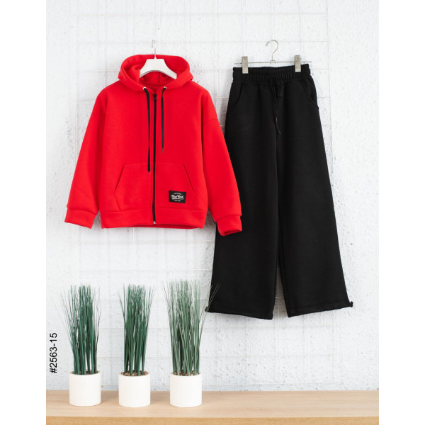 2563-15 Спортивний костюм тринитка на флісі підліток (4 од: 36,38,40,42)