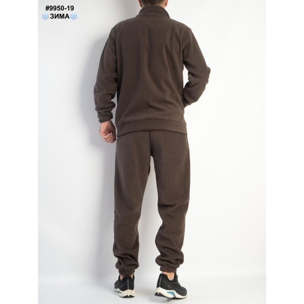 9950-19 Спортивний костюм чоловічий на манжеті щільний фліс норма (4 од: 48,50,52,54)