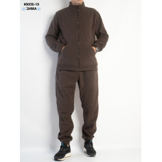 9950-19 Спортивний костюм чоловічий на манжеті щільний фліс норма (4 од: 48,50,52,54)