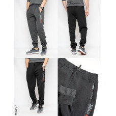 МІКС 6129 Спортивні штани чоловічі на манжеті на флісі котон норма (мікс кольорів 6 од: L,XL,2XL,3XL)