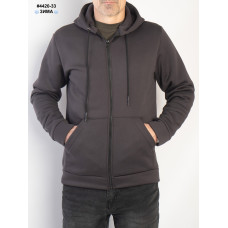 4420-33 Толстовка чоловіча на блискавці тринитка на флісі норма (5 од: 48,50,52,54,56)