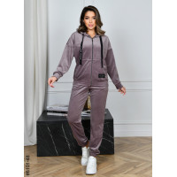 6101-48 Спортивний костюм жіночий на блискавці велюр норма (5 од: 44,46,48,50,52)