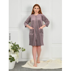 3540-10 Халат жіночий на блискавці напівбатал (3 од: 48,50,52)