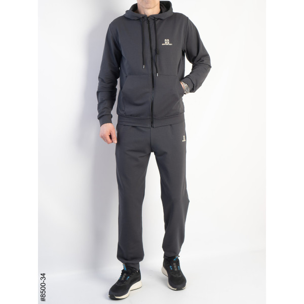 8500-34 Спортивний костюм чоловічий на манжеті турецька двонитка норма (5 од: 48,50,52,54,56)