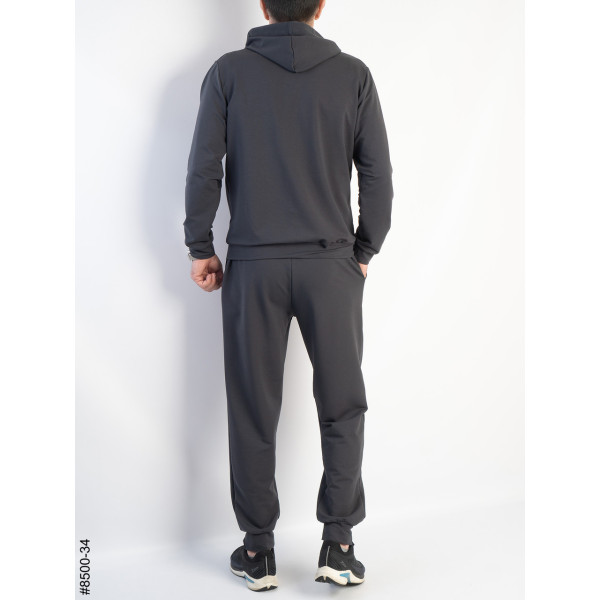 8500-34 Спортивний костюм чоловічий на манжеті турецька двонитка норма (5 од: 48,50,52,54,56)