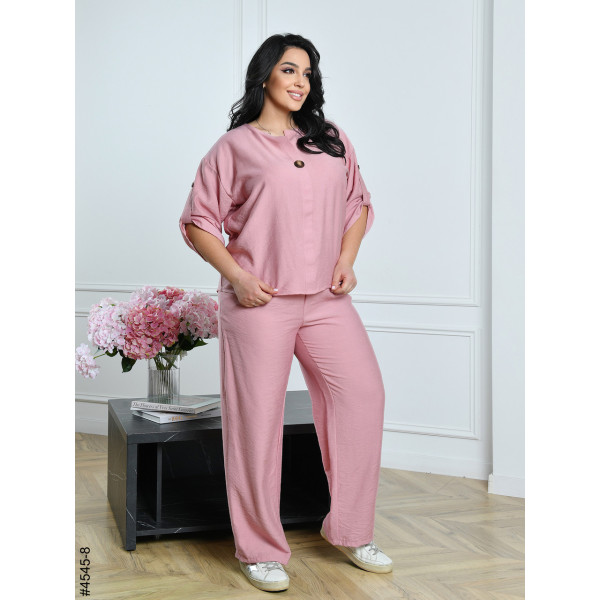 4545-8 Костюм жіночий льон жатка батал (4 од: 54,56,58,60)