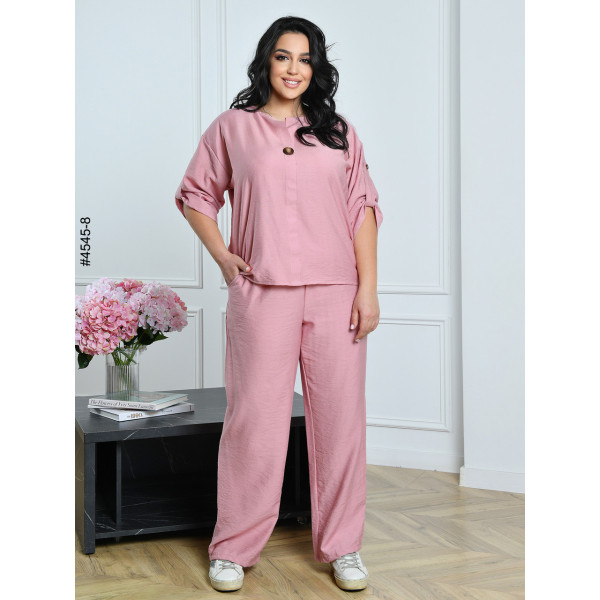 4545-8 Костюм жіночий льон жатка батал (4 од: 54,56,58,60)