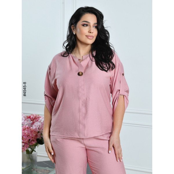 4545-8 Костюм жіночий льон жатка батал (4 од: 54,56,58,60)