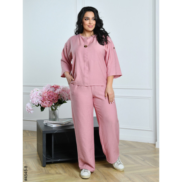 4545-8 Костюм жіночий льон жатка батал (4 од: 54,56,58,60)