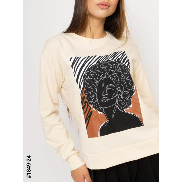 1849-24 Жіночий батнік з декором зі стразами норма (3 од: S-M, M-L, L-XL)