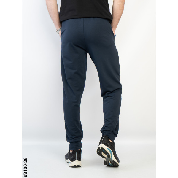 3100-26 Спортивні штани чоловічі на манжеті двунитка норма (4 од: 48,50,52,54)