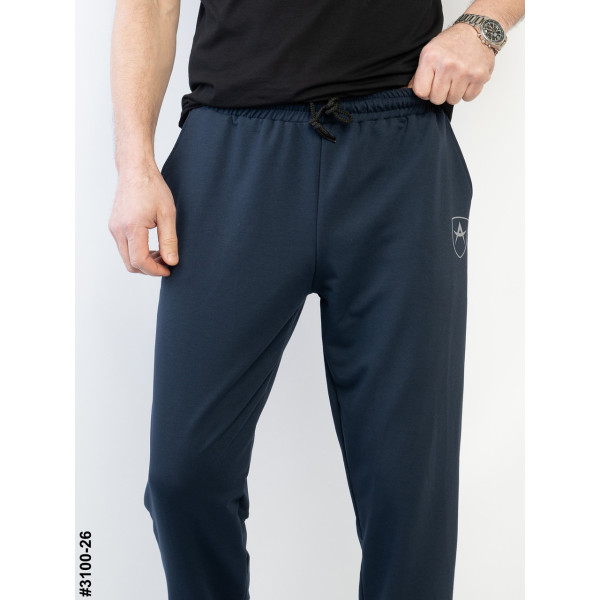 3100-26 Спортивні штани чоловічі на манжеті двунитка норма (4 од: 48,50,52,54)