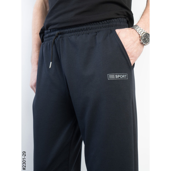 2301-29 Спортивні штани чоловічі прямі двунитка батал (5 од: 50,52,54,56,58)