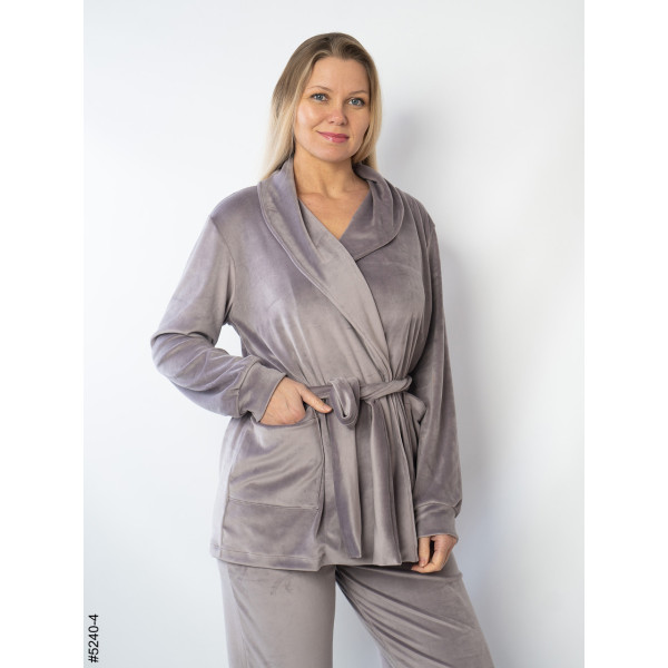 5240-4 Костюм домашній жіночий велюр (3 од: 42-44,46-48,50-52)
