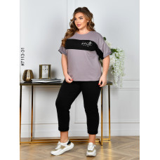 7113-31 Спортивний костюм жіночий двунитка батал (5 од: 52,54,56,58,60)