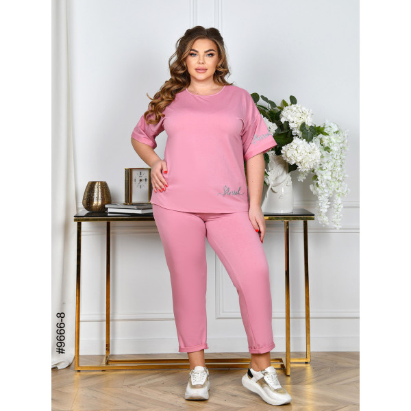 9666-8 Спортивний костюм жіночий двунитка батал (5 од: 52,54,56,58,60)