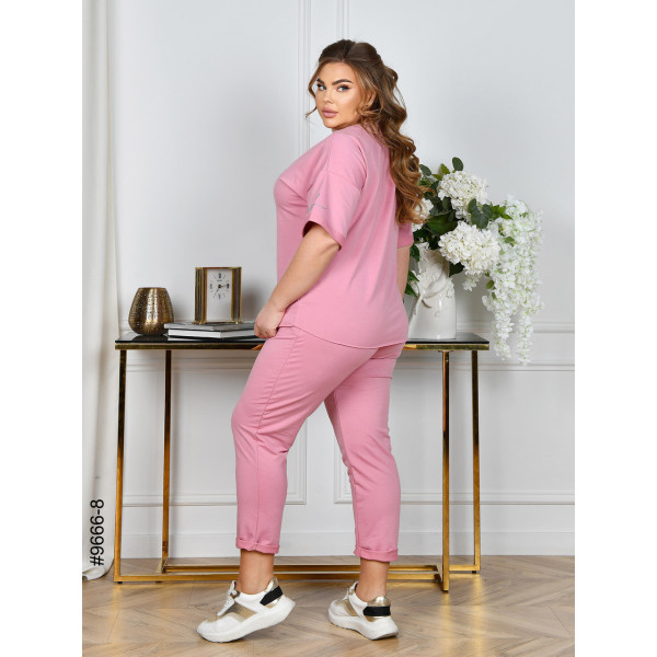 9666-8 Спортивний костюм жіночий двунитка батал (5 од: 52,54,56,58,60)