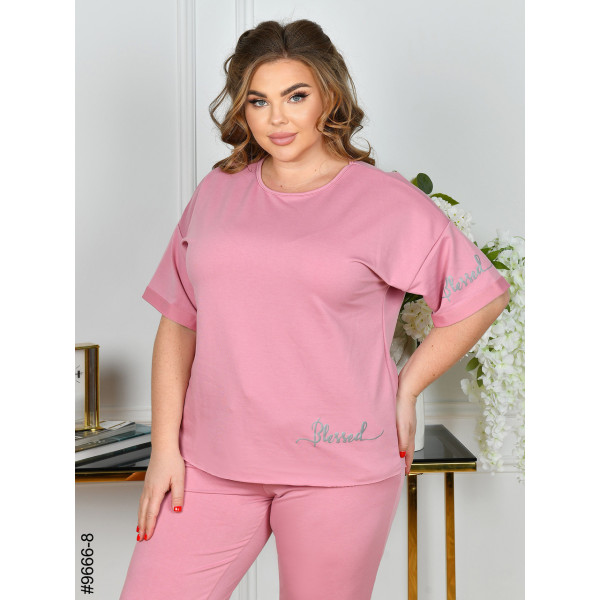 9666-8 Спортивний костюм жіночий двунитка батал (5 од: 52,54,56,58,60)