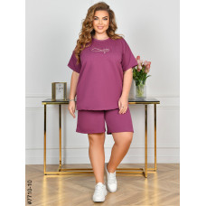 7710-10 Спортивний костюм жіночий турецька двонитка батал (3 од: 54,56,58)