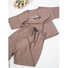 1429-23 Костюм жіночий льон жатка напівбатал (4 од: 50,52,54,56)