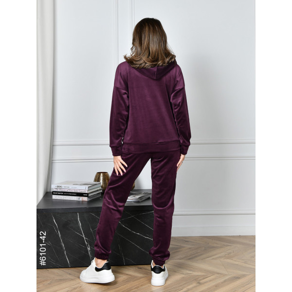 6101-42 Спортивний костюм жіночий на блискавці велюр норма (5 од: 44,46,48,50,52)