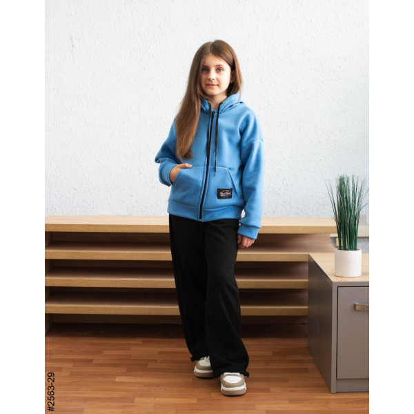 2563-30 Спортивний костюм тринитка на флісі підліток (4 од: 36,38,40,42)