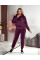 7771-11 Спортивний костюм жіночий велюр напівбатал (3 од: 48,50,52)