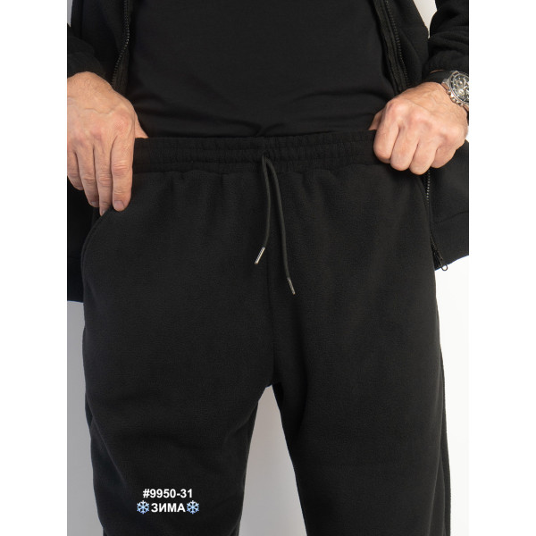 9950-31 Спортивний костюм чоловічий на манжеті щільний фліс норма (4 од: 48,50,52,54)