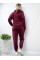 7920-55 Жіночий спортивний костюм велюр напівбатал (3 од: 48,50,52)