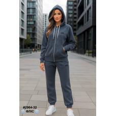 2964-32 Спортивний костюм жіночий турецький двосторонній фліс норма (4 од: 42,4446,48)