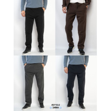 3715-2 Спортивні штани чоловічі тринитка на флісі прямі (мікс кольорів 4 од: 52-54 | універсальний)
