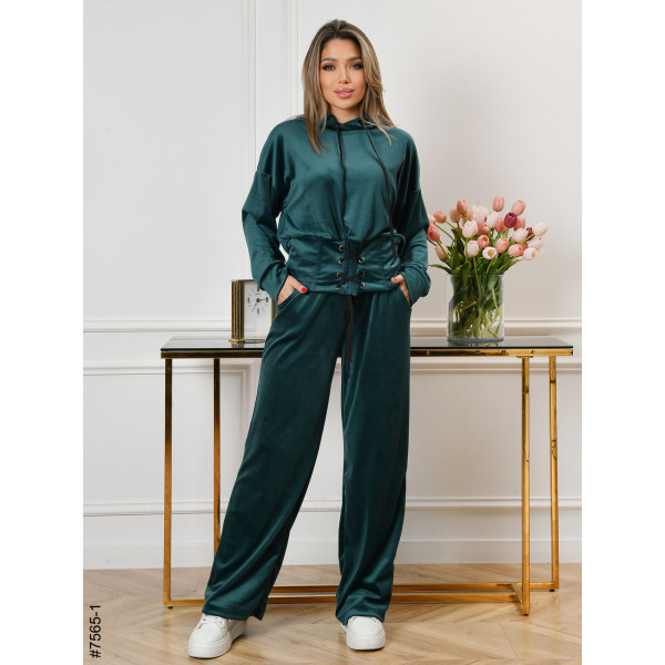 7565-1 Спортивний костюм жіночий велюр норма (4 од: 44,46,48,50)
