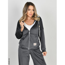 3430-34 Спортивний костюм жіночий на блискавці велюр норма (3 од: 44,46,48)